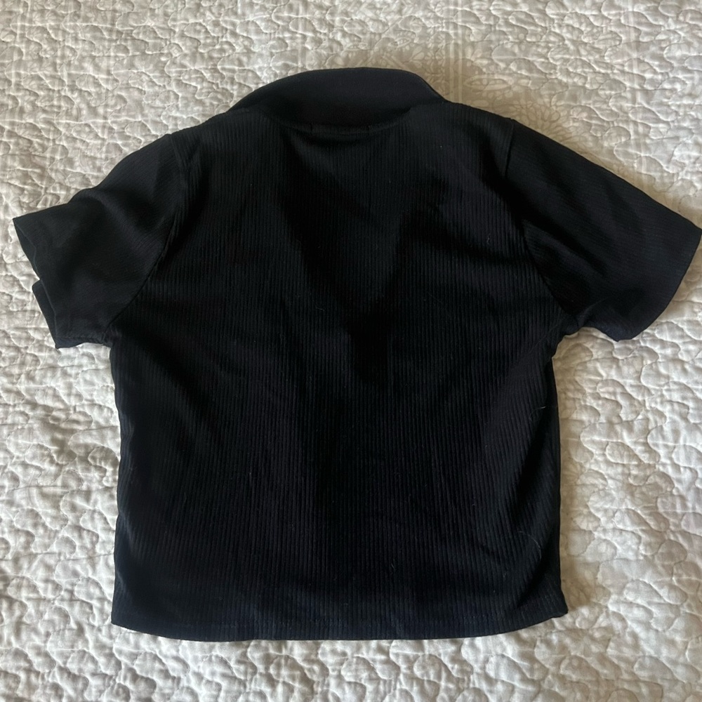 Cropped collared top - Picture 3 of 3